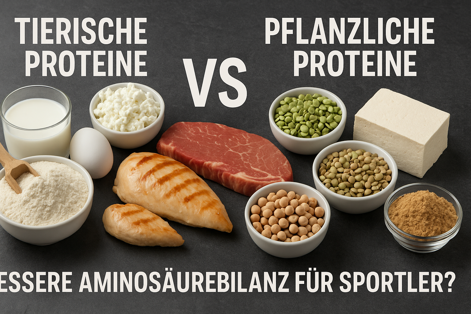 Tierische oder pflanzliche Proteine für Bodybuilder