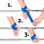 Preview: pulling straps standard blue - 1 pair (C.P. Sports)