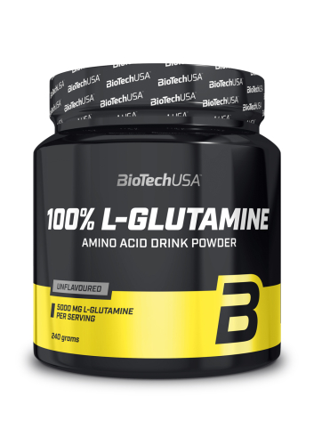 100% L-Glutamine - 240g Dose (Biotech USA)