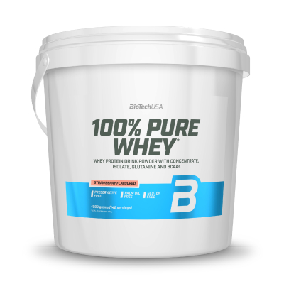 100% Pure Whey Protein - 4kg Eimer (Biotech USA)