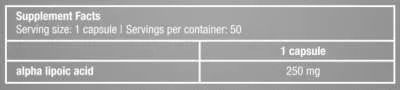 ALA - 50 capsules (Biotech USA)