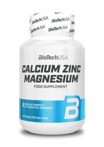 Calcium Zinc Magnesium - 100 Tabletten (Biotech USA)