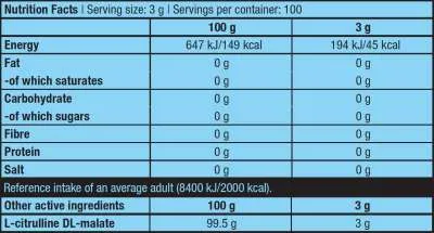 Citrulline Malate - 300g Dose (Biotech USA)