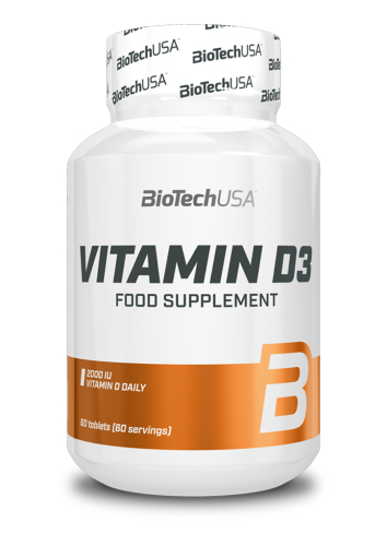 Vitamin D3 - 60 Tabletten (Biotech USA)