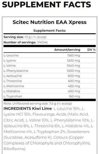 EAA Xpress - 400g Dose (Scitec Nutrition)