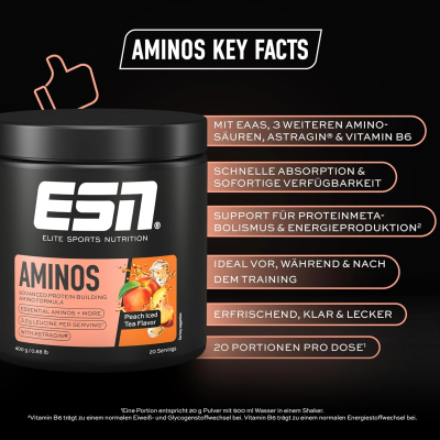 Preview: Aminos EAA - 400g Dose (ESN) Preview: ESN Aminos EAA