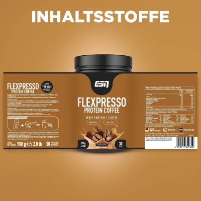 Preview: Flexpresso Protein Coffee - 908g Dose (ESN) Preview: ESN Flexpresso Protein Coffee