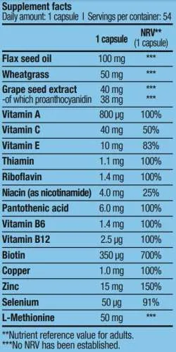 Hair, Skin & Nails - 54 Kapseln (Biotech USA)