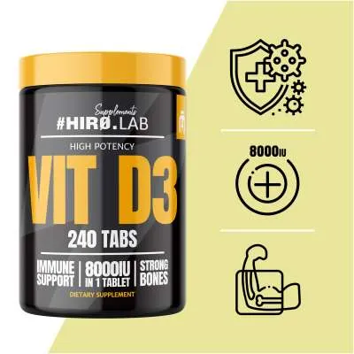 Vitamine D3 - 240 tabs (Hiro Lab)