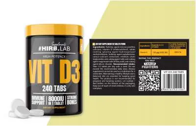 Vitamine D3 - 240 tabs (Hiro Lab)
