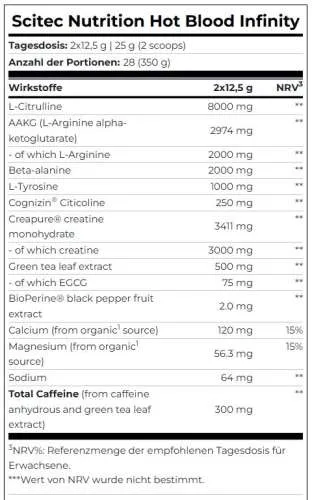 Scitec Nutrition Hot Blood Infinity
