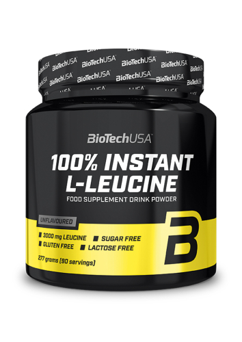 100% Instant L-Leucine - 277g Dose (Biotech USA)