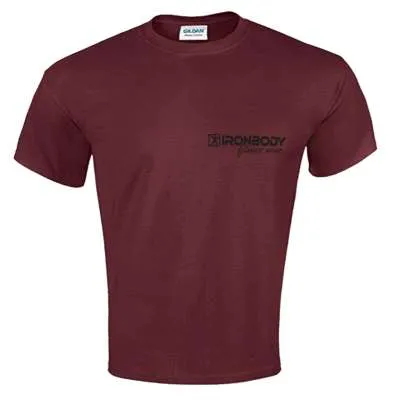 Fitness & Bodybuilding T-Shirt maroon (Ironbody)