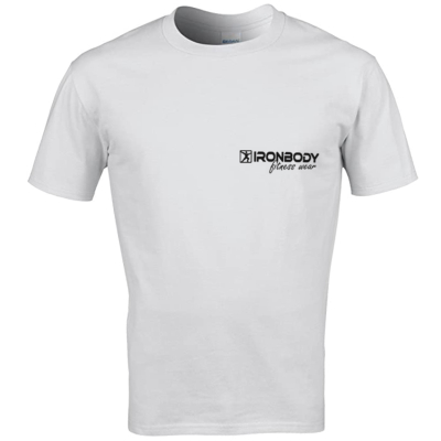 Fitness & Bodybuilding T-Shirt weiss (Ironbody)