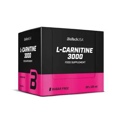 L-Carnitine 3000 - 20x25ml ampouls (Biotech USA)