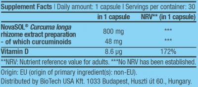 Liquid Curcuma - 30 capsules (Biotech USA)