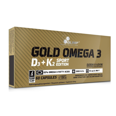 Gold Omega 3 D3 + K2 - 60 capsules (Olimp)
