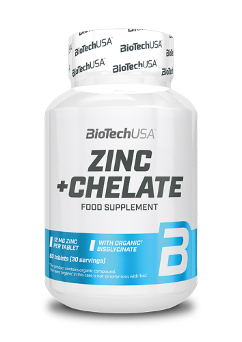 Zinc + Chelate - 60 Tabletten (Biotech USA)