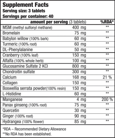 Arthro Forte - 120 Tabletten (Biotech USA)