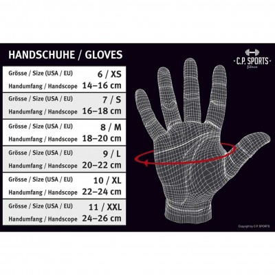 Bandage gloves leather - 1 pair (C.P. Sports)