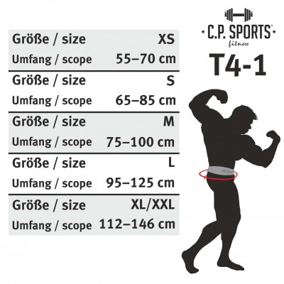 Gewichthebergürtel Leder extra breit mit Bodybuilder (C.P. Sports)