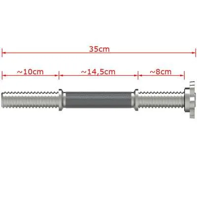 Dumbbell threaded 30 mm x 350 mm