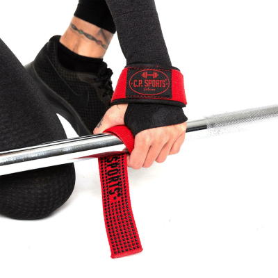 Pulling Straps Profi-Grip Classic red - 1 pair (C.P. Sports)