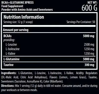 BCAA + Glutamine Xpress - 600g Dose (Scitec Nutrition)