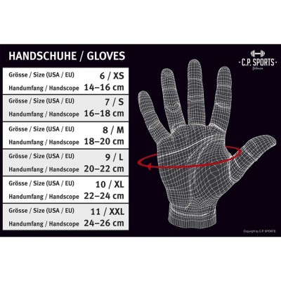 Trainings-gloves leather - 1 pair (C.P. Sports)