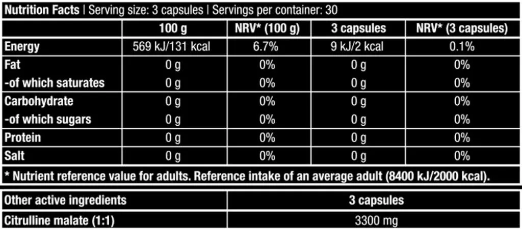 Citrulline Malate - 90 Mega Caps (Biotech USA)