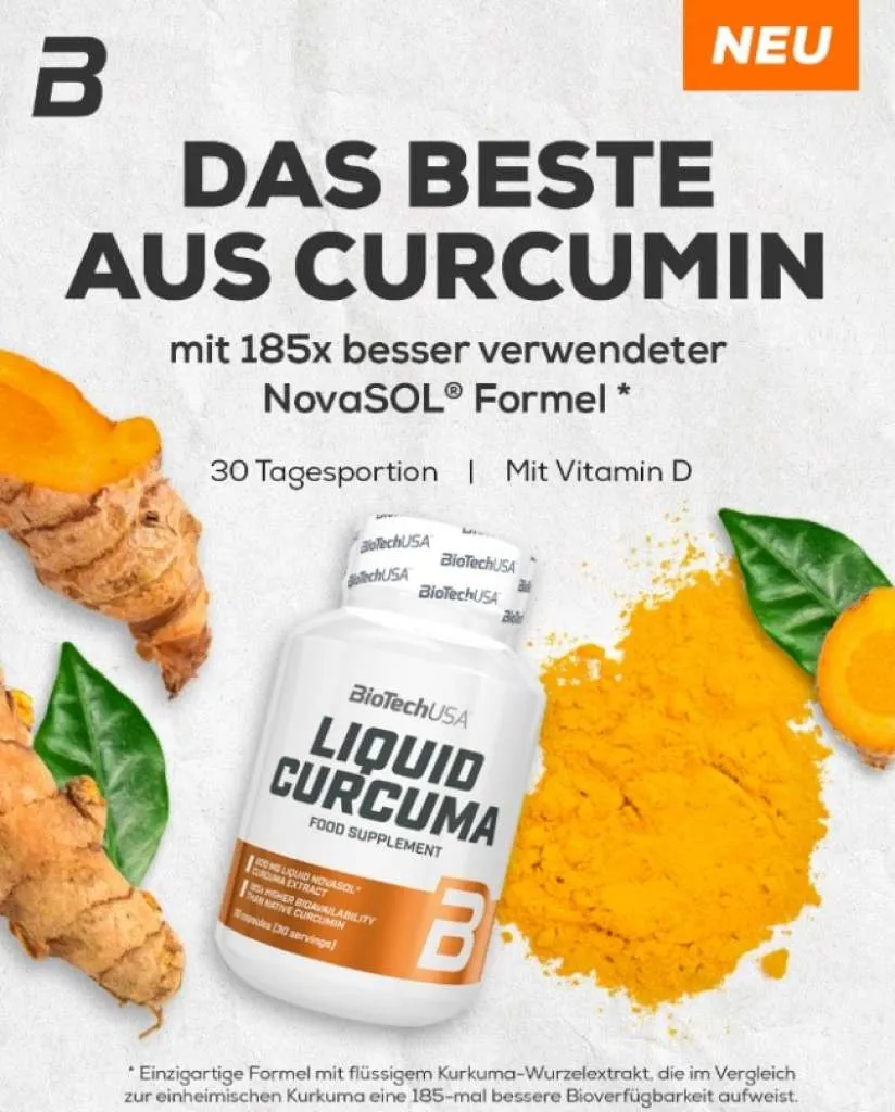Liquid Curcuma - 30 Kapseln (Biotech USA)