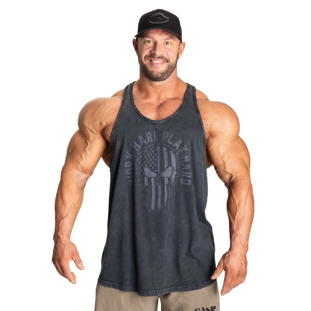 GASP Skull T-Back Tank Top