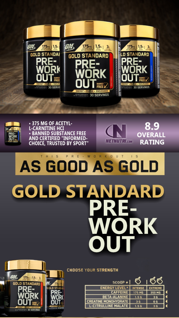 Gold Standard Pre-Workout - 330g / 30 Portionen (Optimum Nutrition)