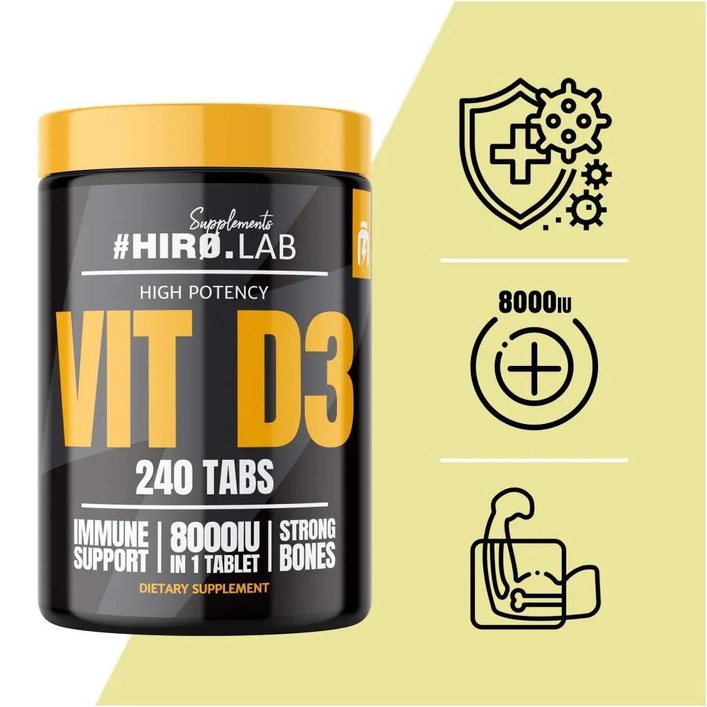 Vitamine D3 - 240 tabs (Hiro Lab)