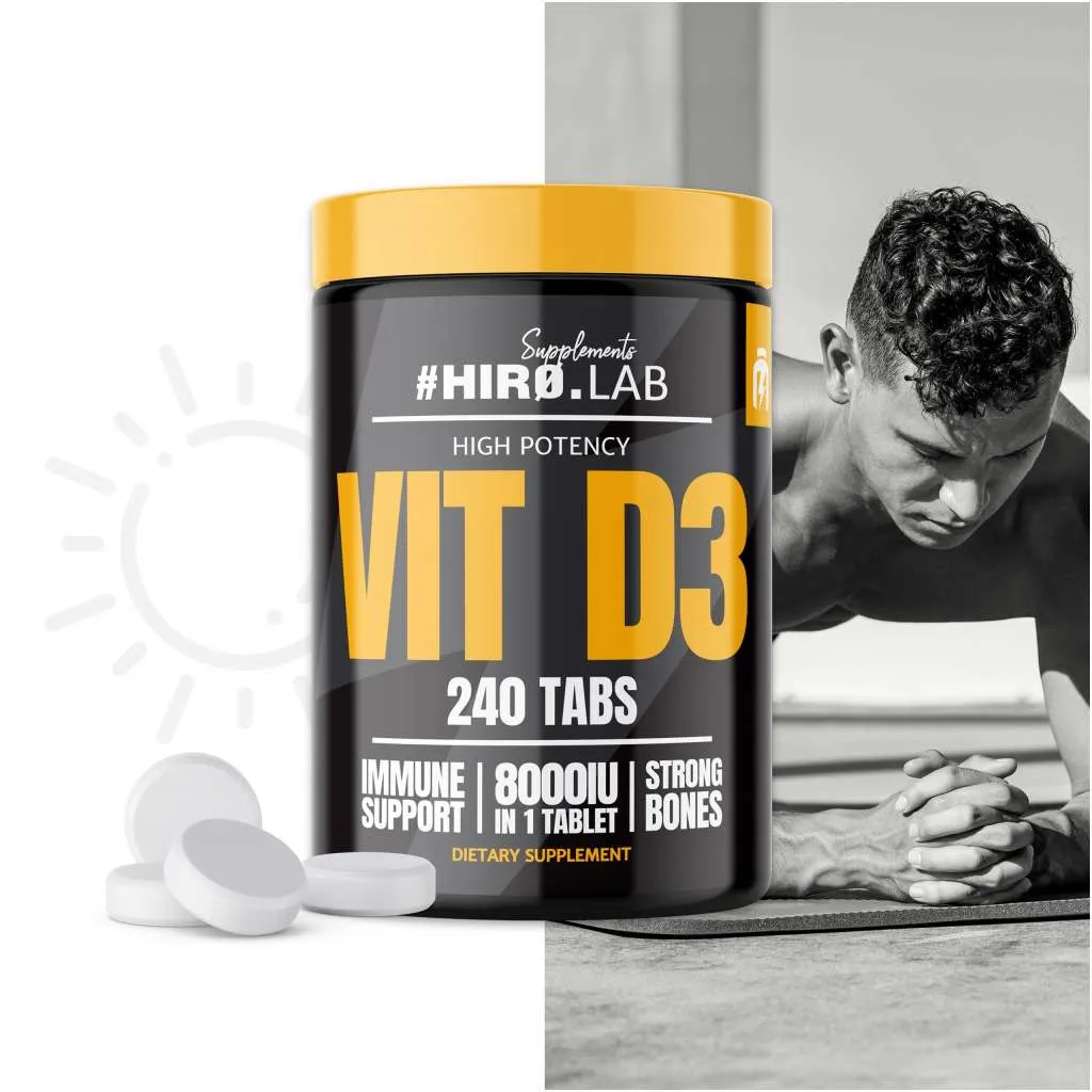 Vitamine D3 - 240 tabs (Hiro Lab)