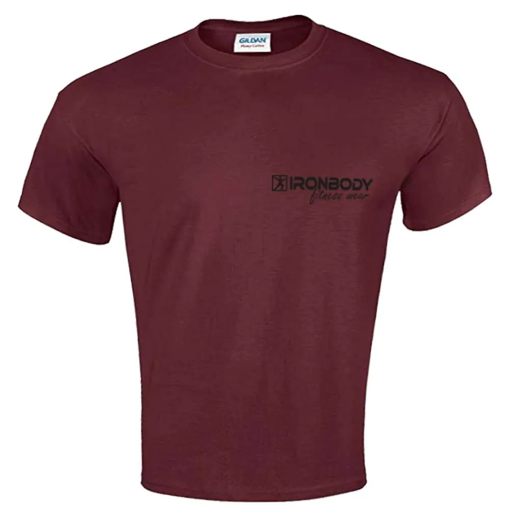 Fitness & Bodybuilding T-Shirt maroon (Ironbody)