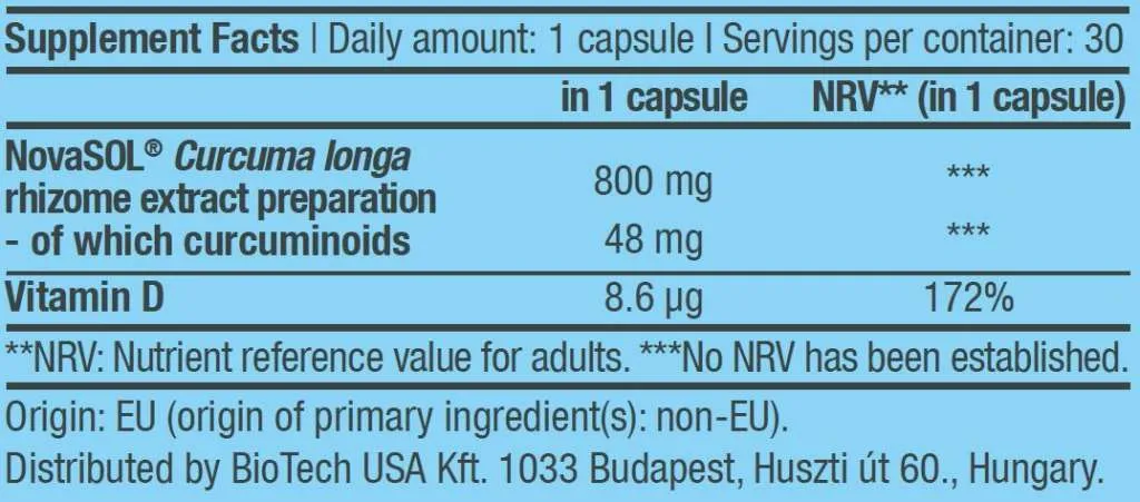 Liquid Curcuma - 30 Kapseln (Biotech USA)