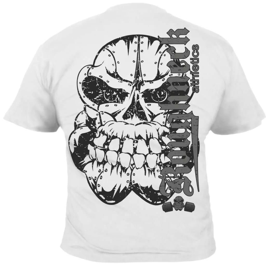 Roughneck T-Shirt 'Monster Shrugs' weiss (Silberrücken)