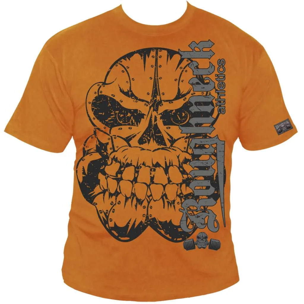 Roughneck T-Shirt 'Ultimate Bench' orange (Silberrücken)