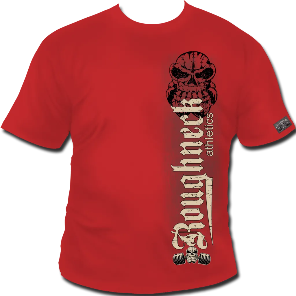 Roughneck T-Shirt 'Pumping Reaper' rot (Silberrücken)