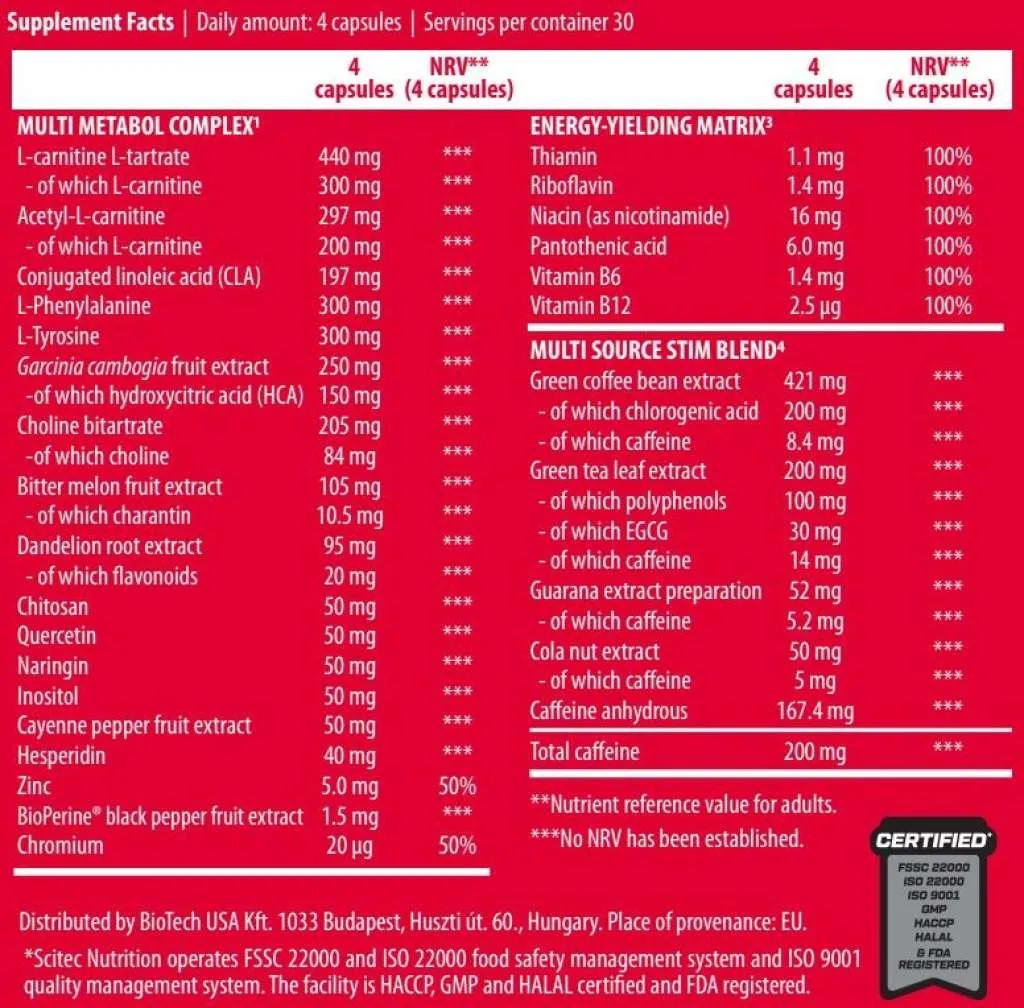 Revex HC - 120 capsules (Scitec Nutrition)
