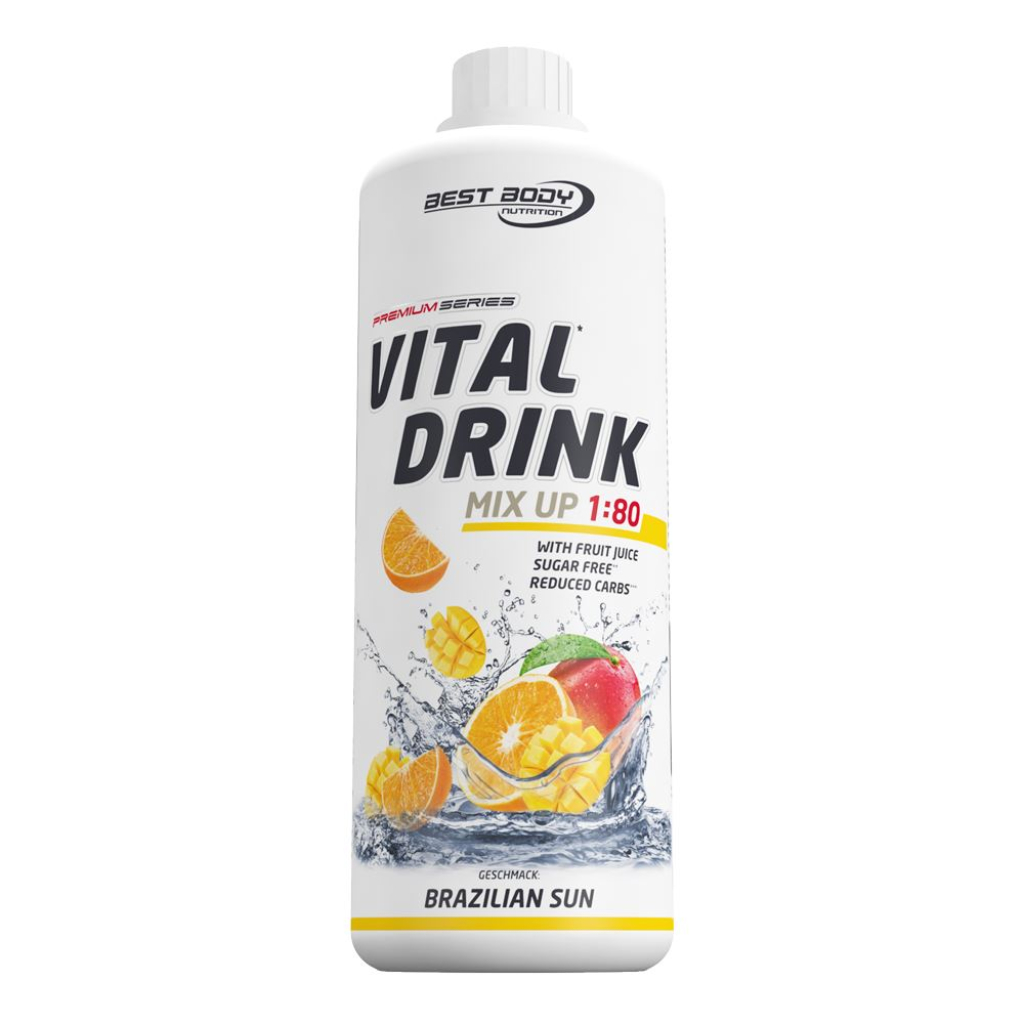 Vital Drink ZEROP - 1L Flasche (Best Body Nutrition)