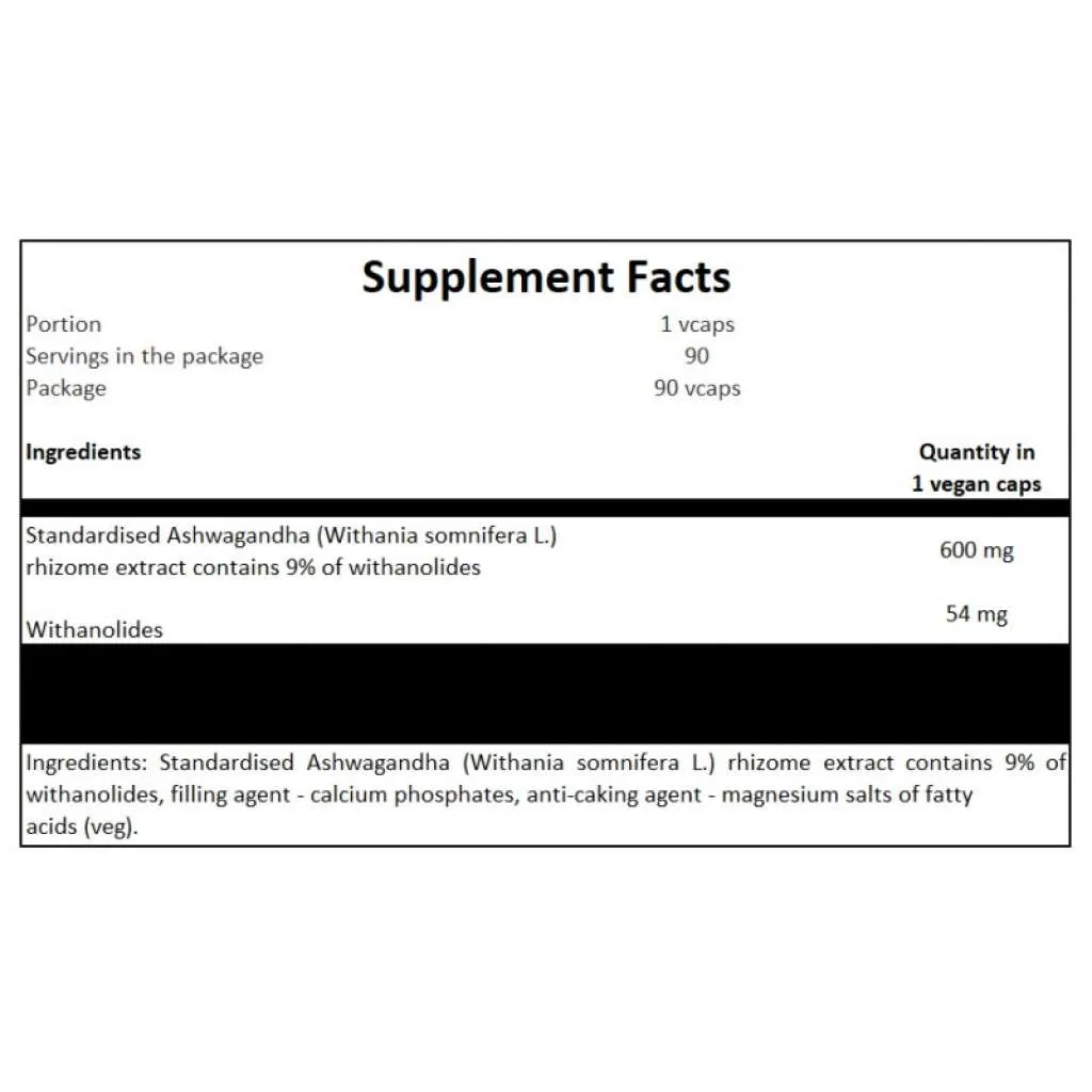 Ashwagandha - 90 VCaps (Hiro Labs)