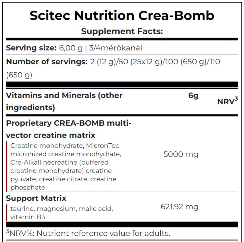 Crea-Bomb - 660g Dose (Scitec Nutrition)