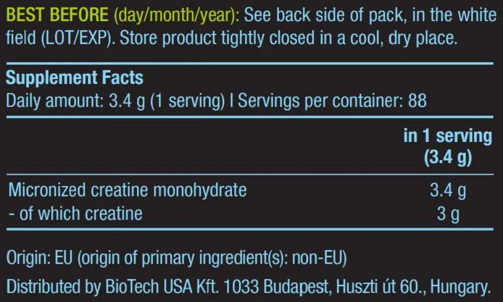 Biotech USA Creatin 300g