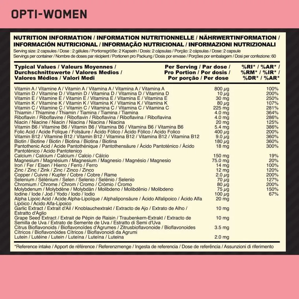 Opti-Women - 120 capsules (Optimum Nutrition)
