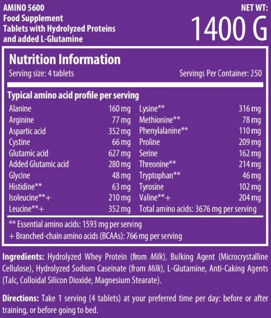 Amino 5600 - 1000 tablets (Scitec Nutrition)