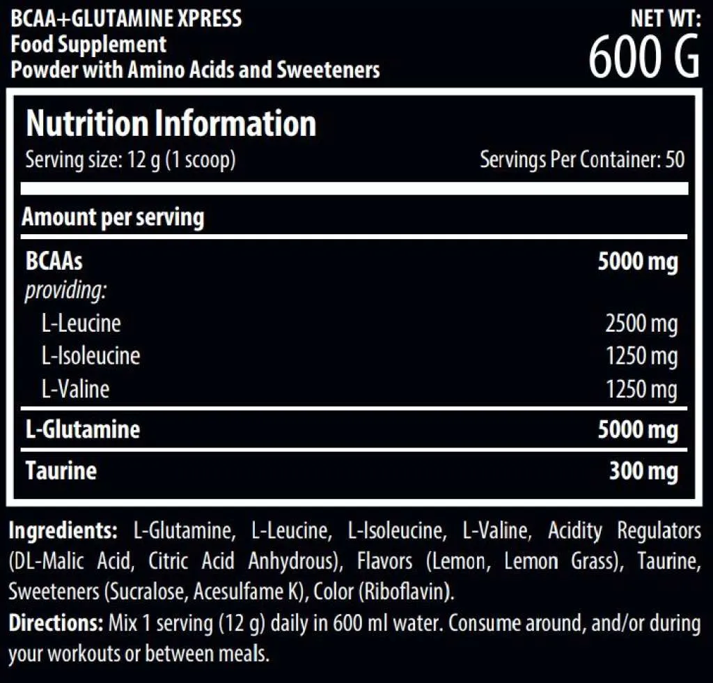 BCAA + Glutamine Xpress - 600g Dose (Scitec Nutrition)