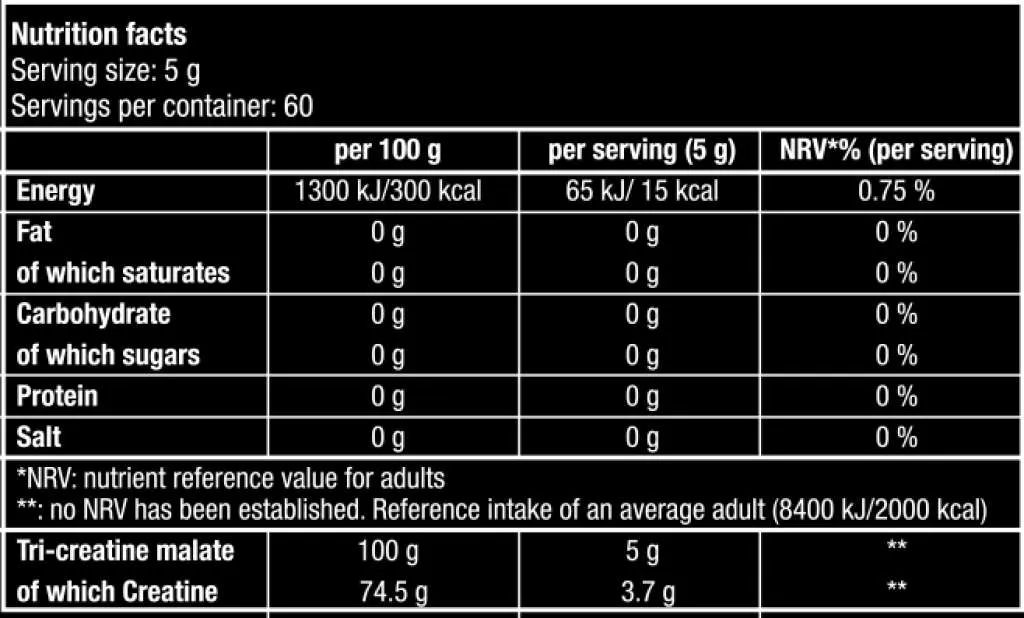 Tri Creatine Malate - 300g Dose (Biotech USA)