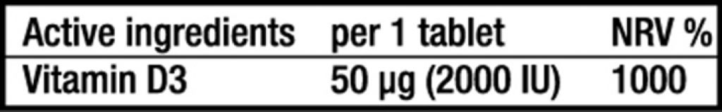 Vitamin D3 - 60 tabs (Biotech USA)